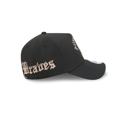 Atlanta Braves Gothic Lettering 9FORTY A-Frame Snapback Hat