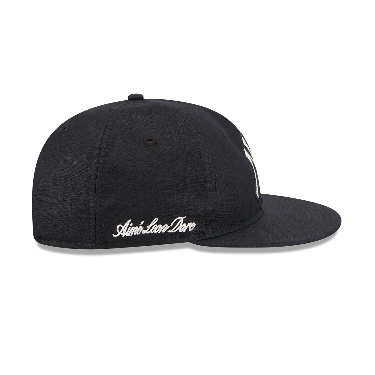 Aimé Leon Dore New York Yankees Black Linen Retro Crown 9FIFTY Adjustable Hat