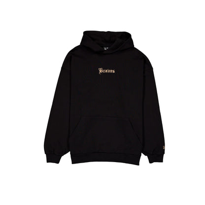 Atlanta Braves Gothic Lettering Black Hoodie