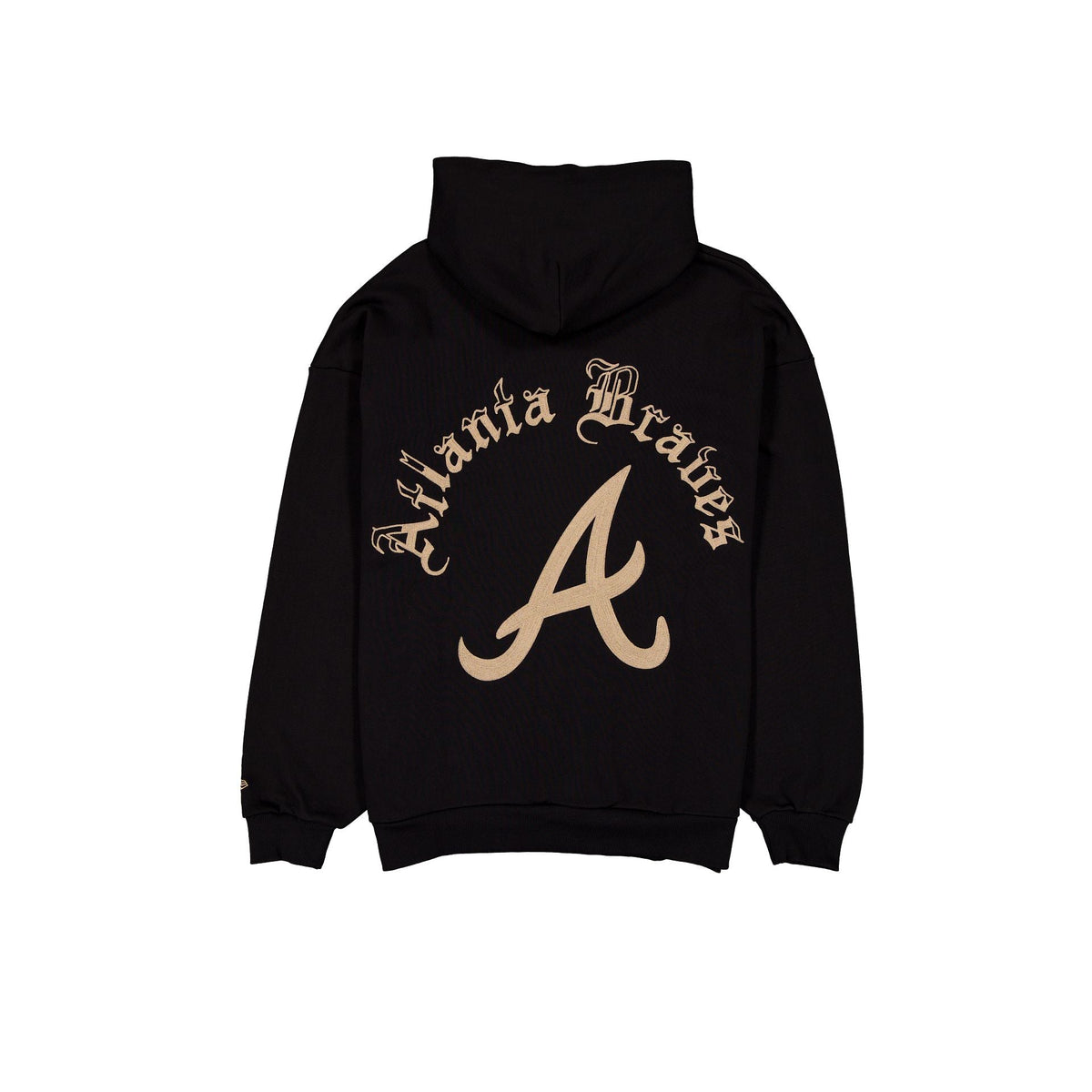 Atlanta Braves Gothic Lettering Black Hoodie