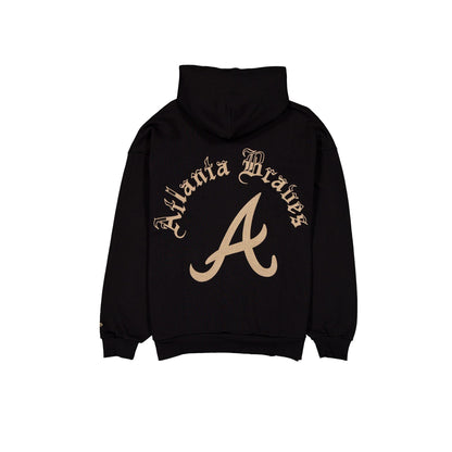 Atlanta Braves Gothic Lettering Black Hoodie