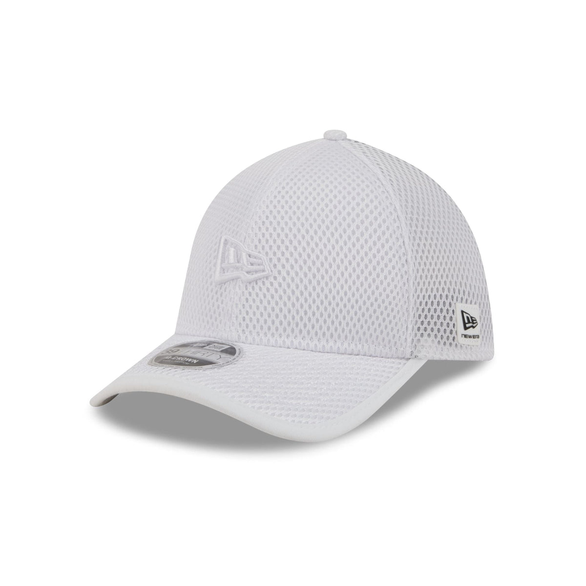 New Era Cap White Mesh 39THIRTY M-Crown Stretch Fit Hat