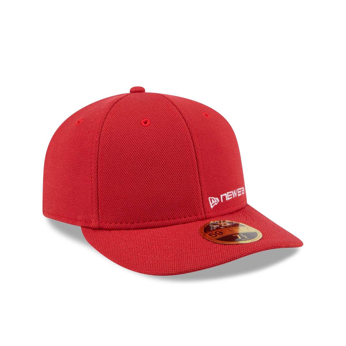 New Era Cap Scarlet Cotton Low Profile 59FIFTY Fitted Hat