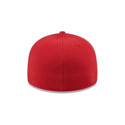 New Era Cap Scarlet Cotton Low Profile 59FIFTY Fitted Hat