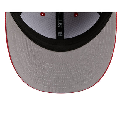 New Era Cap Scarlet Cotton Low Profile 59FIFTY Fitted Hat