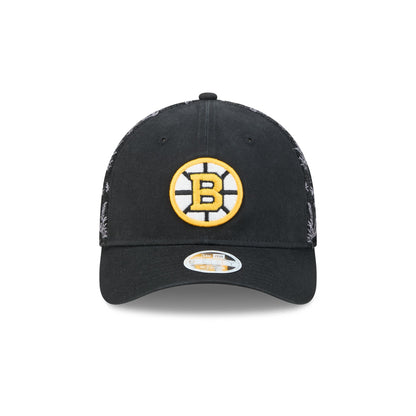 Boston Bruins Floral Mesh Women's 9FORTY M-Crown Trucker Hat