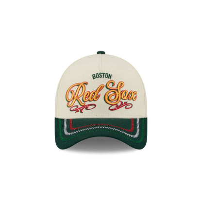 Boston Red Sox Cinco de Mayo Chrome White 9FORTY A-Frame Snapback Hat