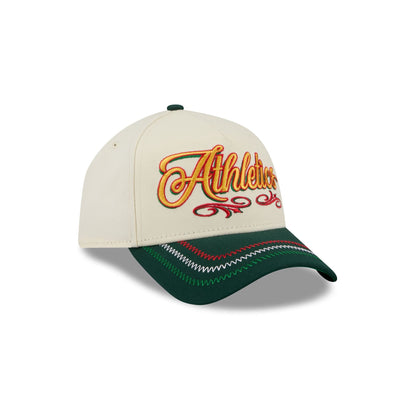 Athletics Cinco de Mayo Chrome White 9FORTY A-Frame Snapback Hat