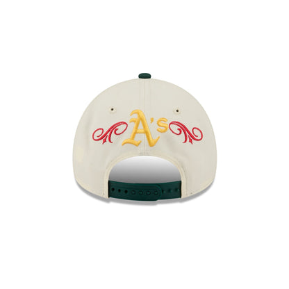 Athletics Cinco de Mayo Chrome White 9FORTY A-Frame Snapback Hat