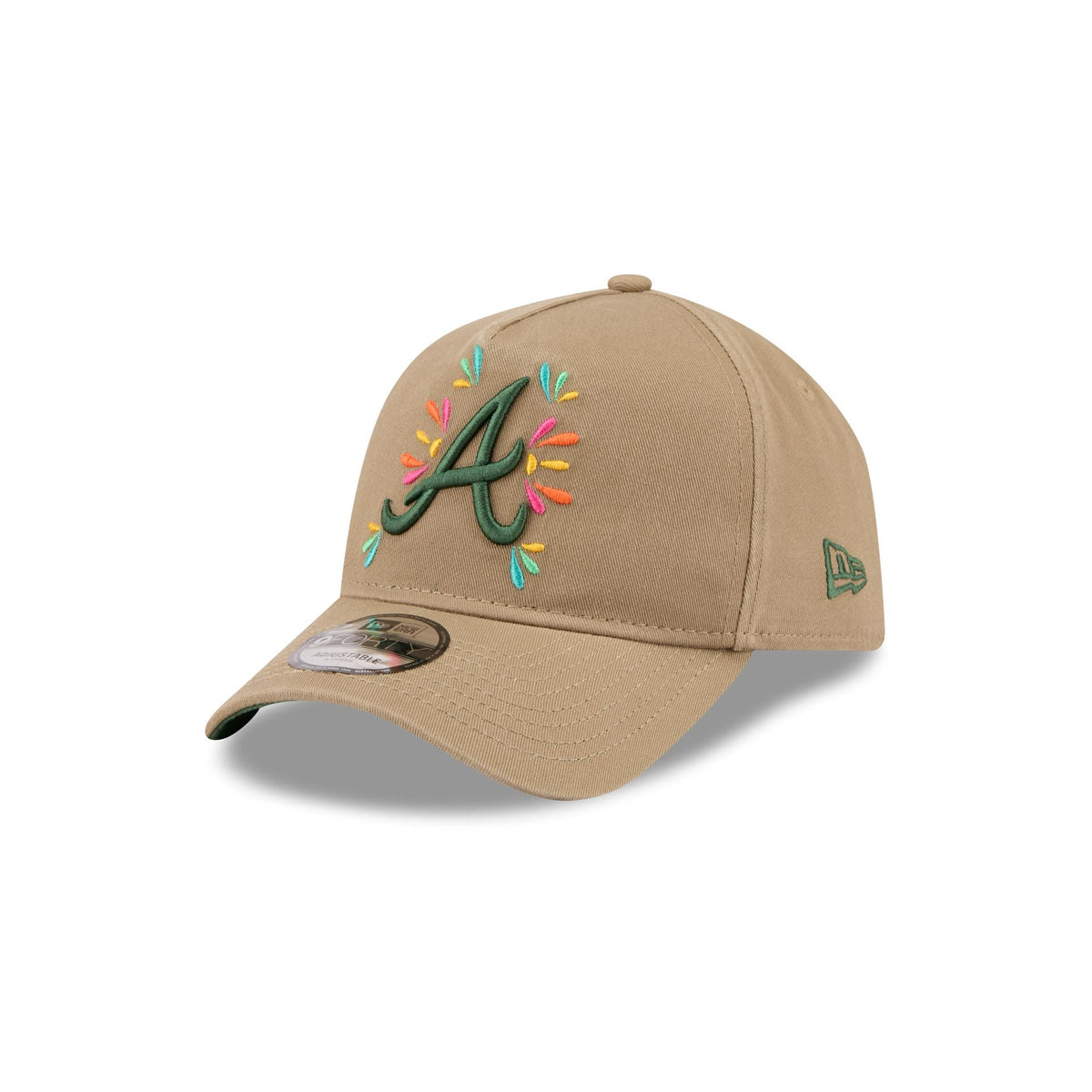 Atlanta Braves Vibrant Festivities 9FORTY A-Frame Snapback Hat