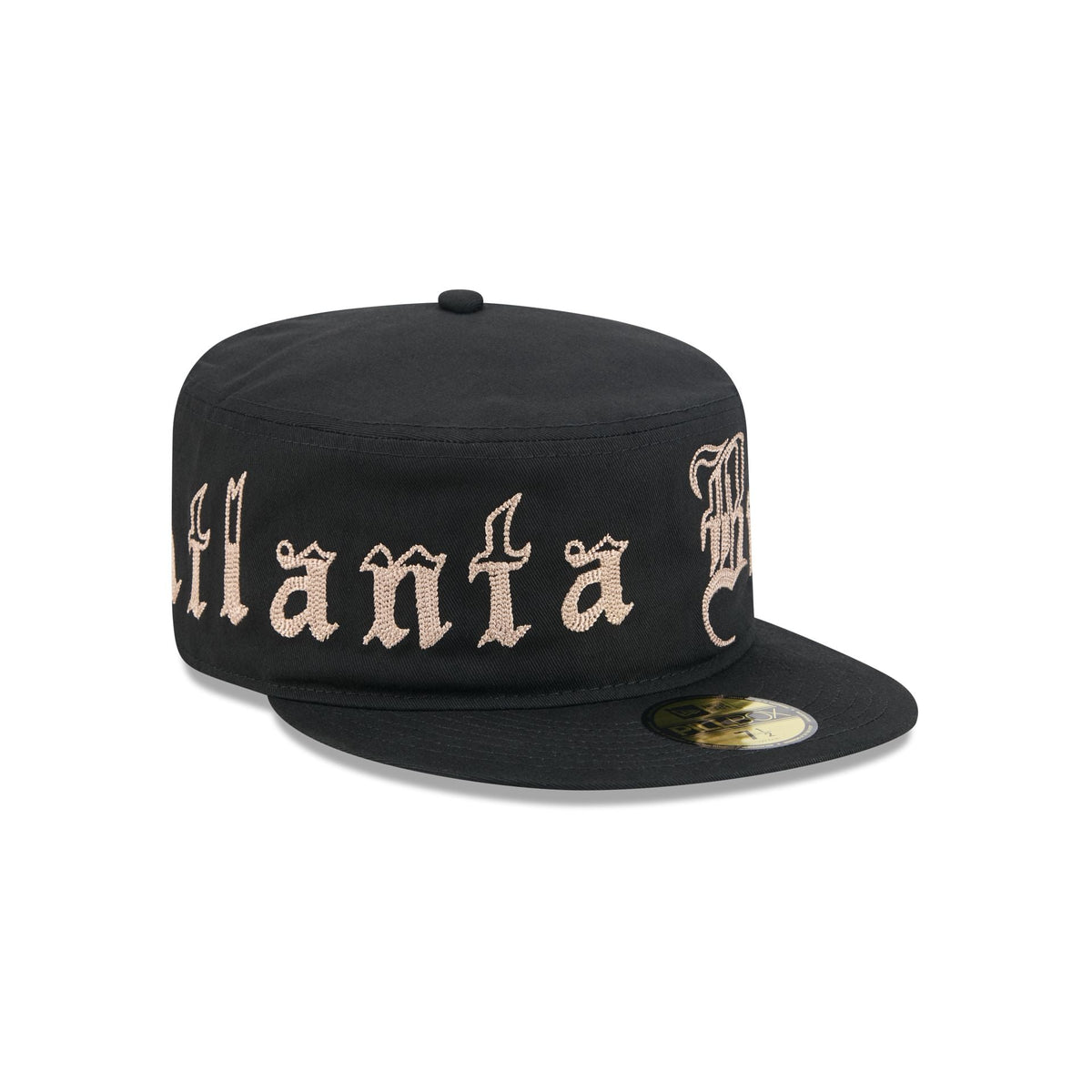 Atlanta Braves Gothic Lettering Pillbox Hat