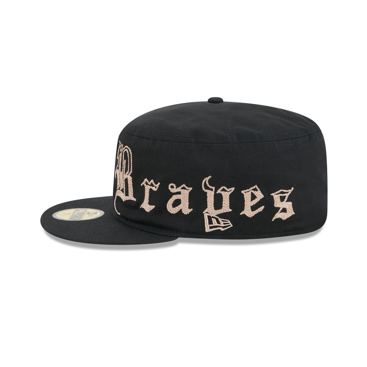 Atlanta Braves Gothic Lettering Pillbox Hat