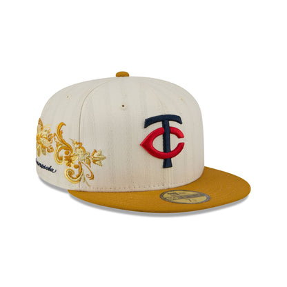 Minnesota Twins Chrome Herringbone 59FIFTY Fitted Hat