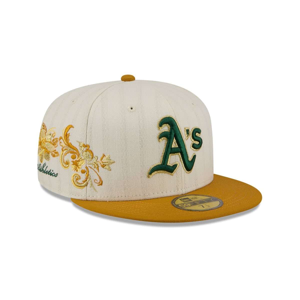 Athletics Chrome Herringbone 59FIFTY Fitted Hat