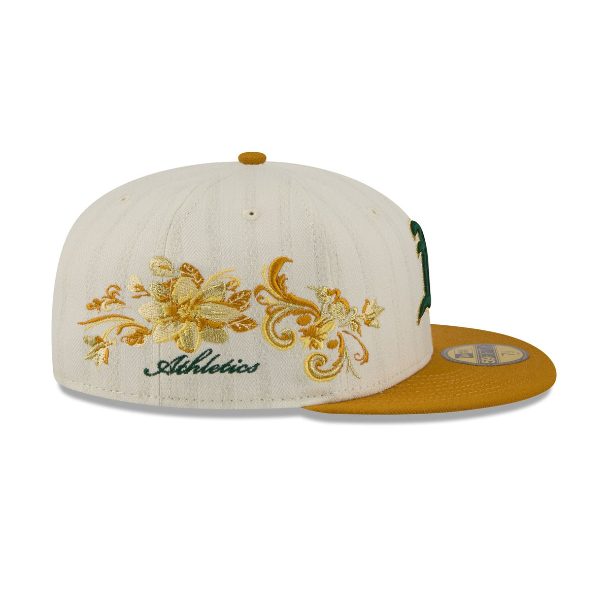 Athletics Chrome Herringbone 59FIFTY Fitted Hat