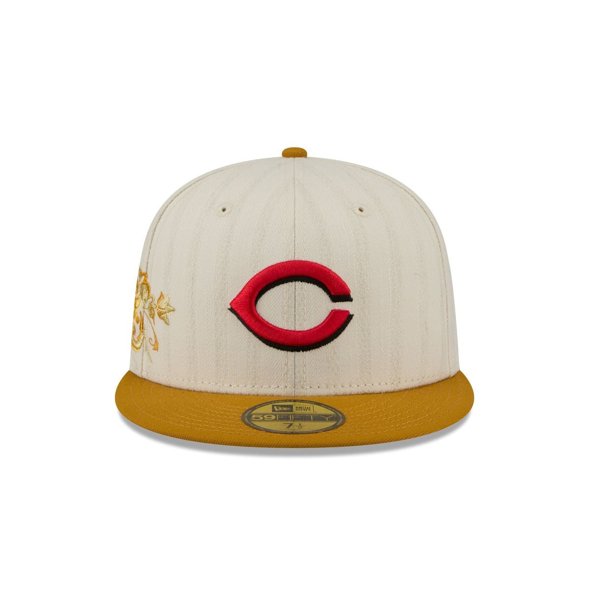 Cincinnati Reds Chrome Herringbone 59FIFTY Fitted Hat