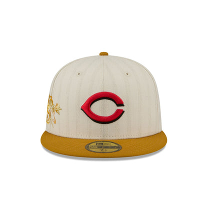 Cincinnati Reds Chrome Herringbone 59FIFTY Fitted Hat