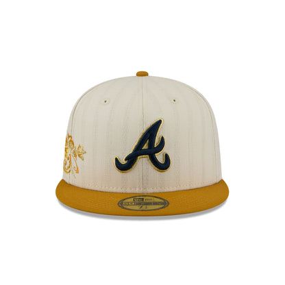 Atlanta Braves Chrome Herringbone 59FIFTY Fitted Hat