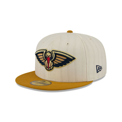 New Orleans Pelicans Chrome Herringbone 59FIFTY Fitted Hat