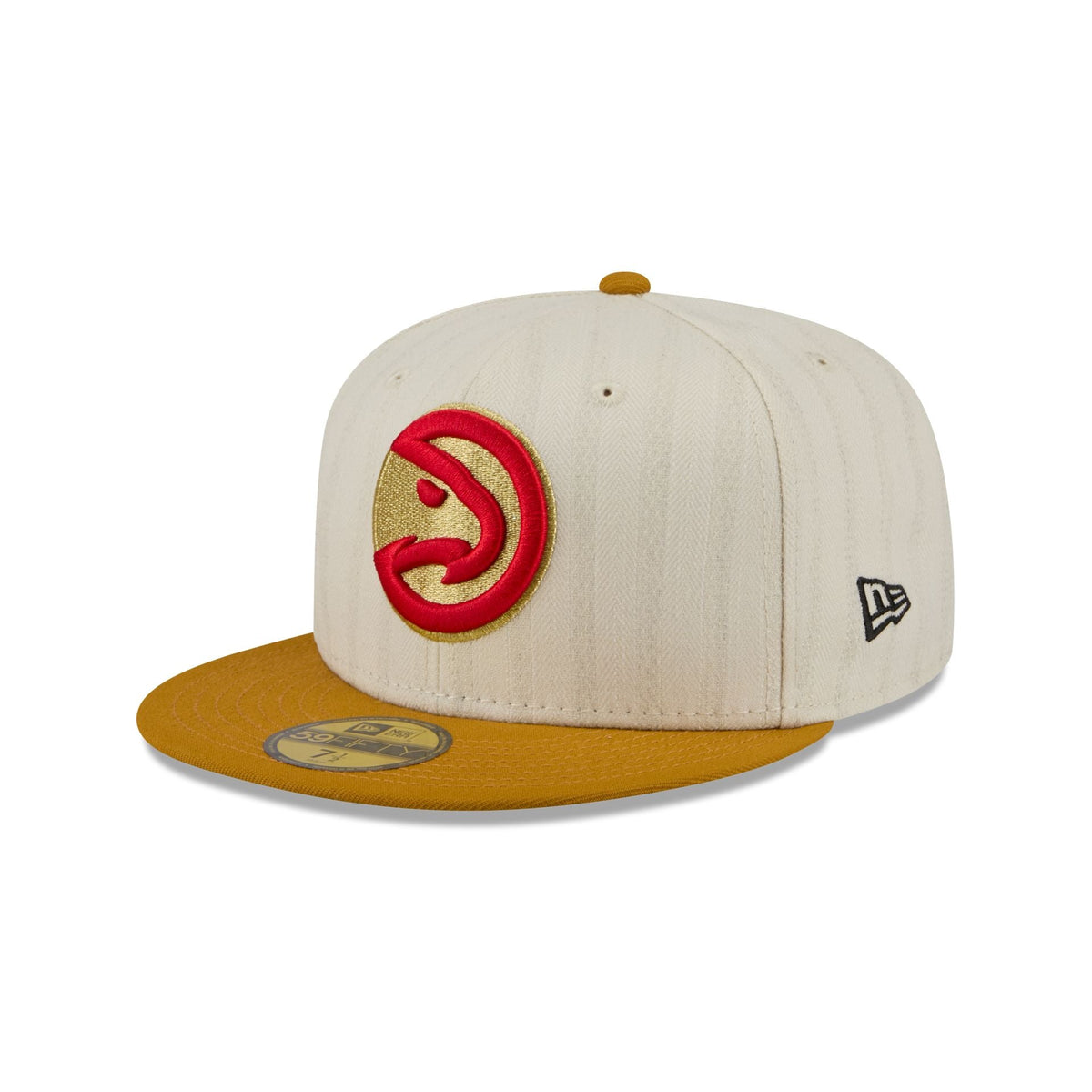 Atlanta Hawks Chrome Herringbone 59FIFTY Fitted Hat