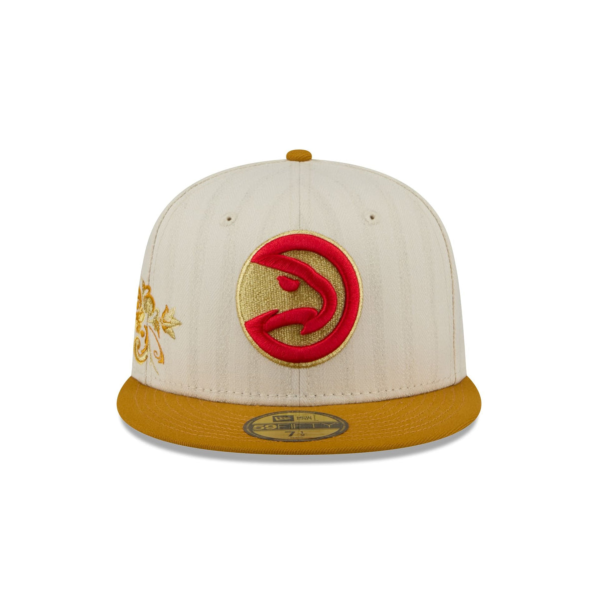 Atlanta Hawks Chrome Herringbone 59FIFTY Fitted Hat
