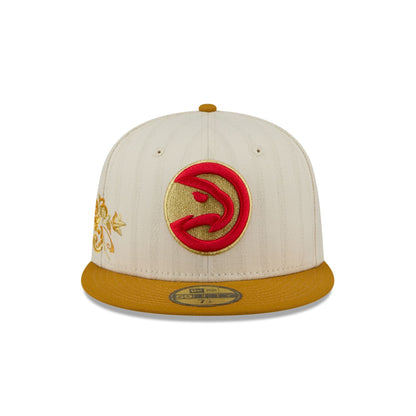 Atlanta Hawks Chrome Herringbone 59FIFTY Fitted Hat