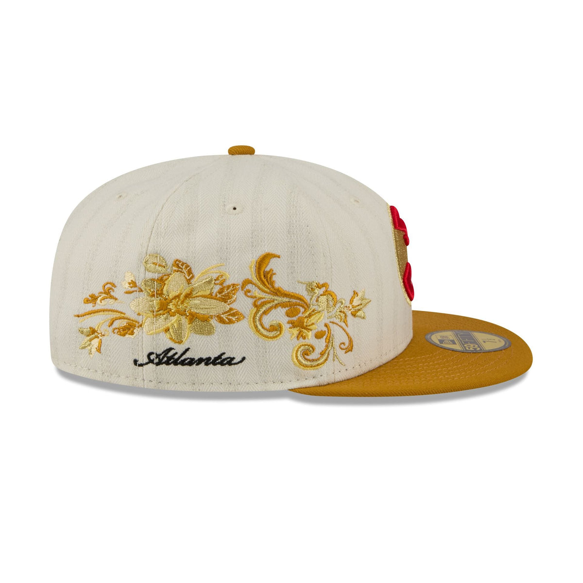 Atlanta Hawks Chrome Herringbone 59FIFTY Fitted Hat