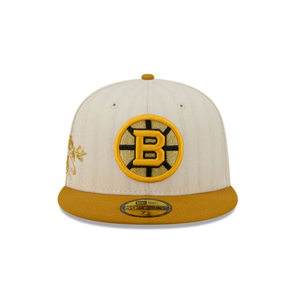 Boston Bruins Chrome Herringbone 59FIFTY Fitted Hat