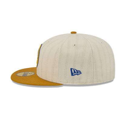 Golden State Warriors Chrome Herringbone 59FIFTY Fitted Hat