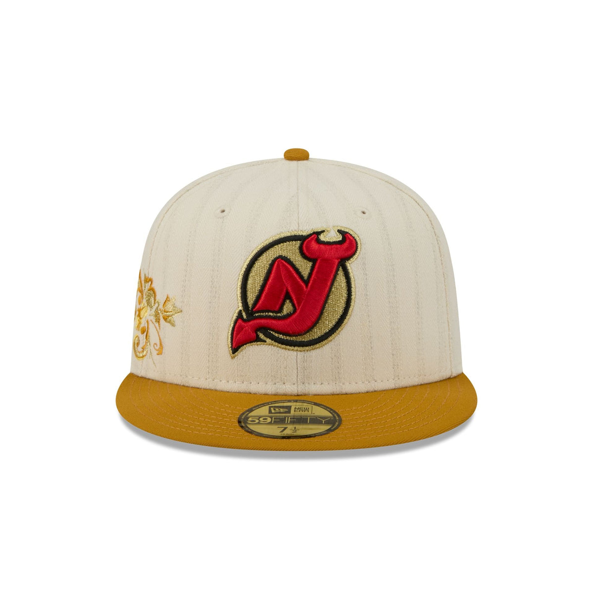 New Jersey Devils Chrome Herringbone 59FIFTY Fitted Hat