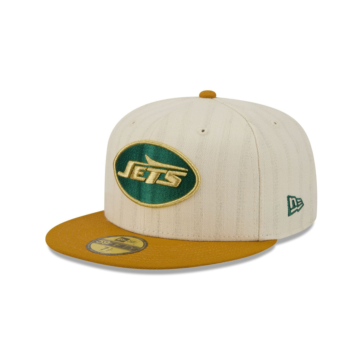 New York Jets Chrome Herringbone 59FIFTY Fitted Hat