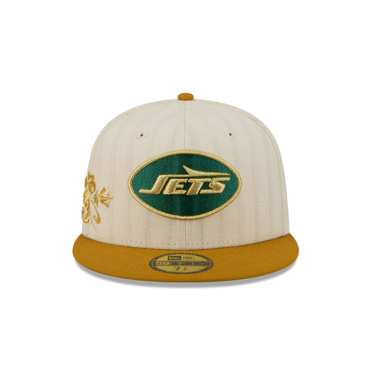 New York Jets Chrome Herringbone 59FIFTY Fitted Hat