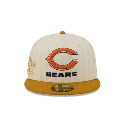 Chicago Bears Chrome Herringbone 59FIFTY Fitted Hat