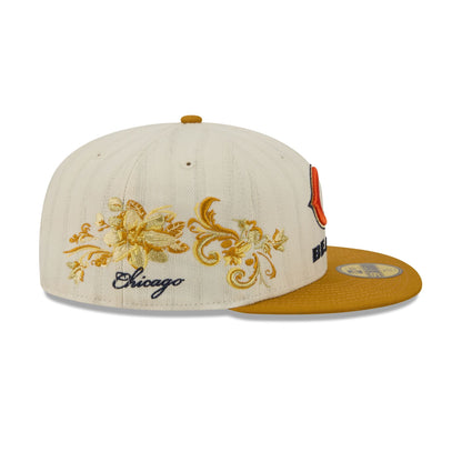 Chicago Bears Chrome Herringbone 59FIFTY Fitted Hat