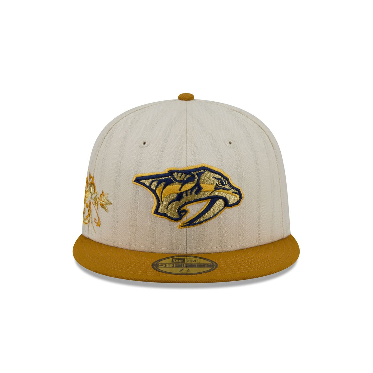 Nashville Predators Chrome Herringbone 59FIFTY Fitted Hat