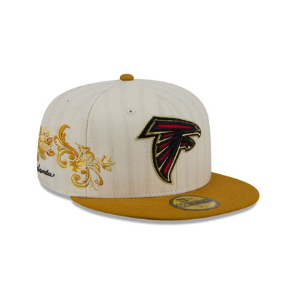 Atlanta Falcons Chrome Herringbone 59FIFTY Fitted Hat