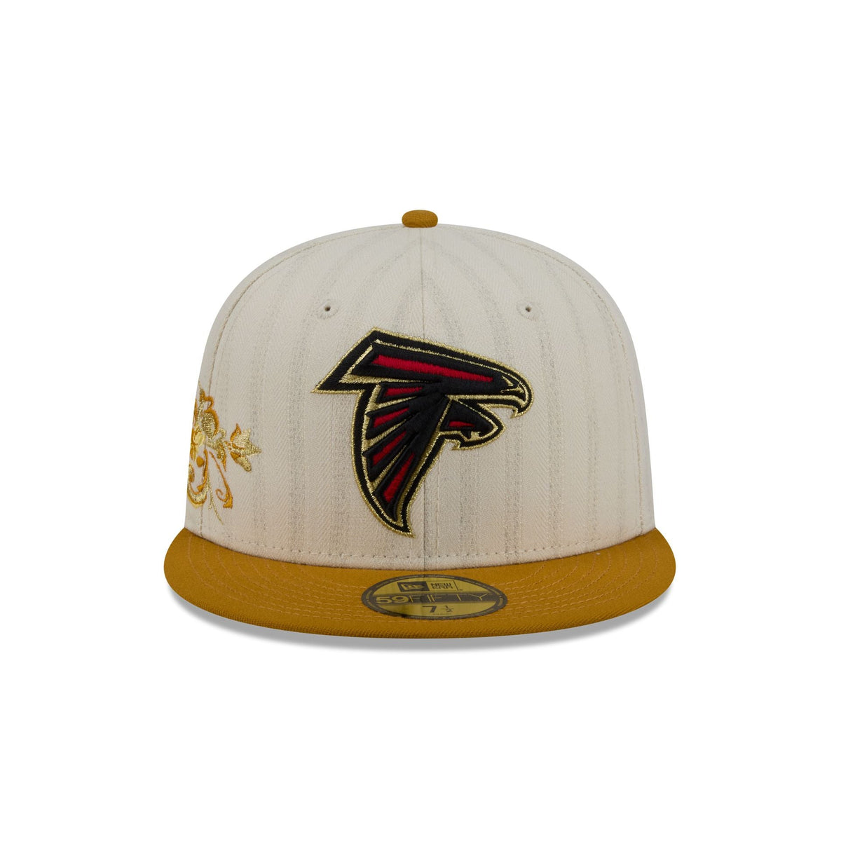 Atlanta Falcons Chrome Herringbone 59FIFTY Fitted Hat