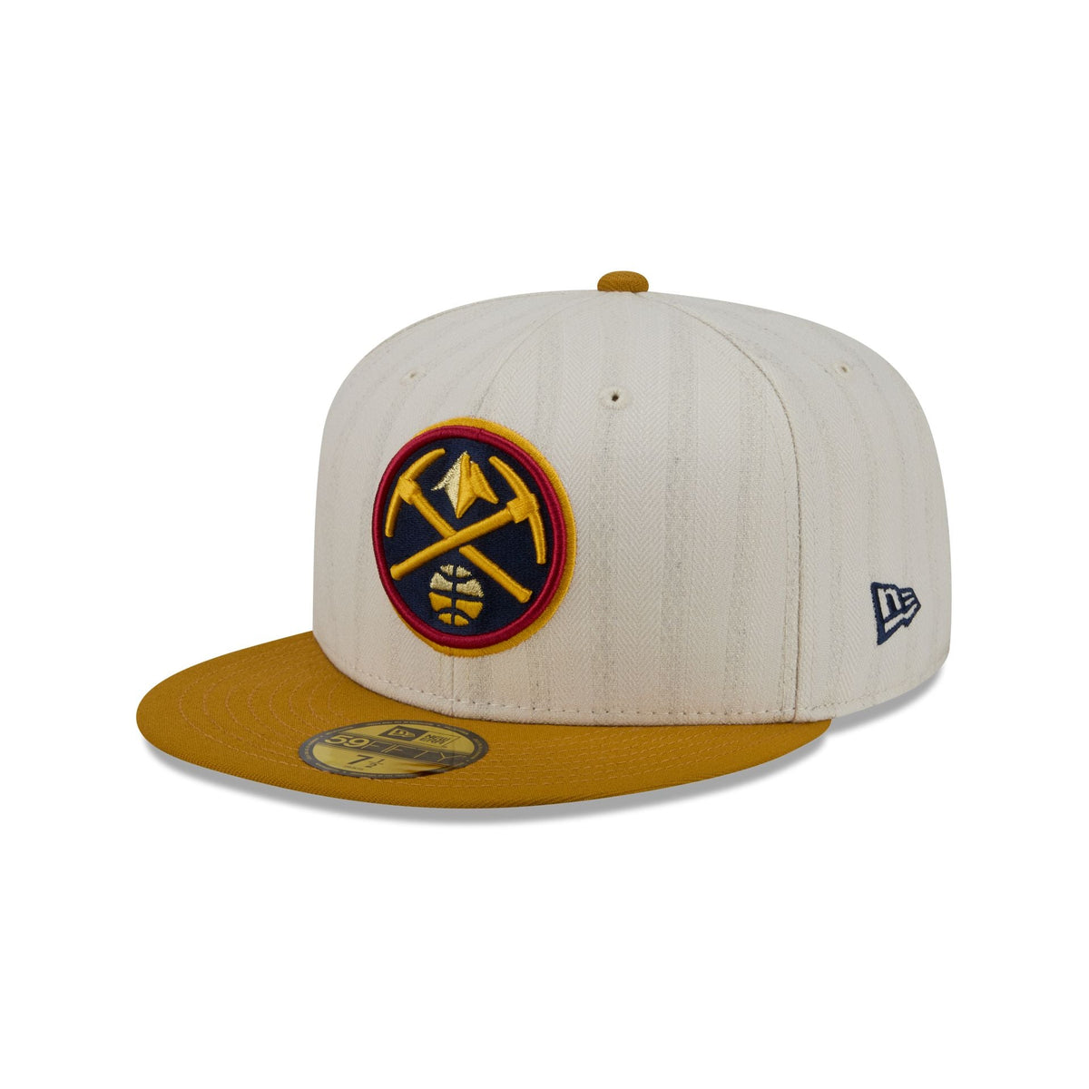 Denver Nuggets Chrome Herringbone 59FIFTY Fitted Hat