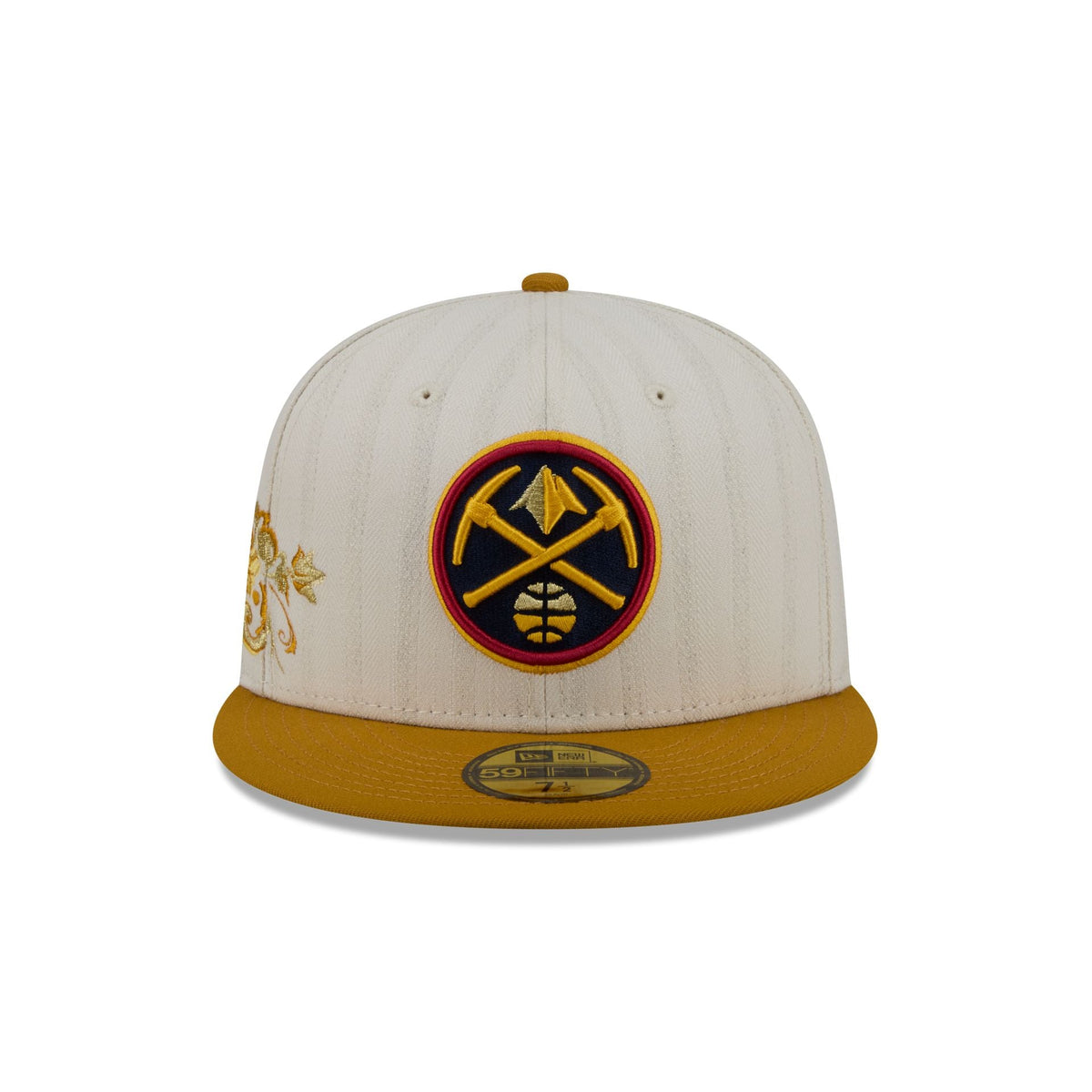 Denver Nuggets Chrome Herringbone 59FIFTY Fitted Hat