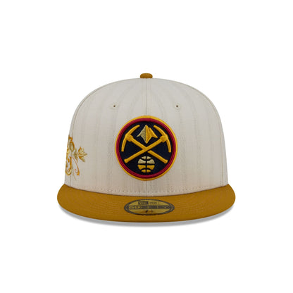 Denver Nuggets Chrome Herringbone 59FIFTY Fitted Hat