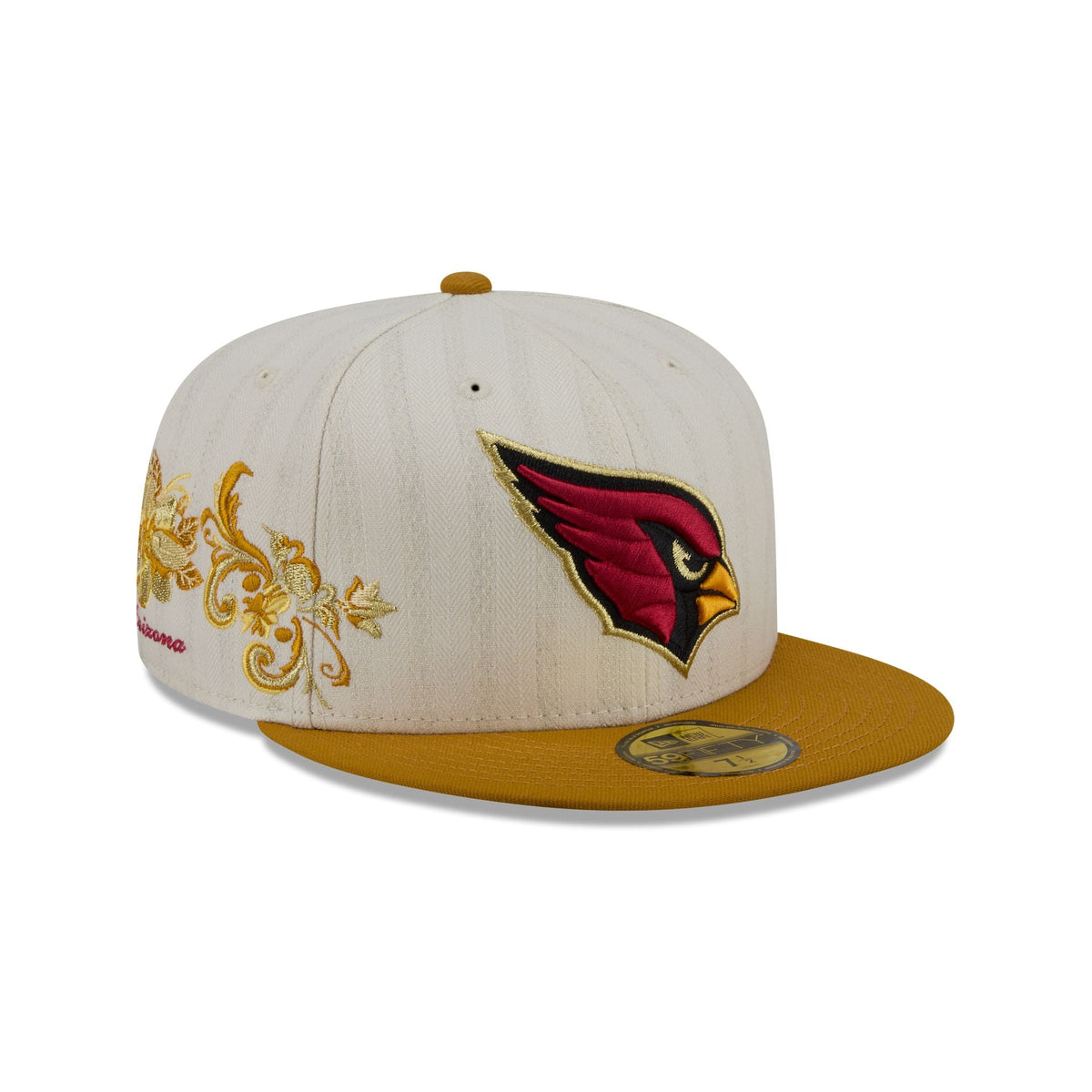 Arizona Cardinals Chrome Herringbone 59FIFTY Fitted Hat