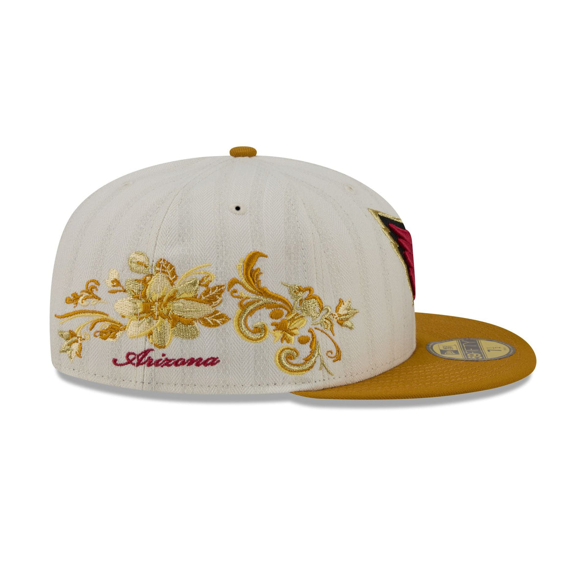 Arizona Cardinals Chrome Herringbone 59FIFTY Fitted Hat