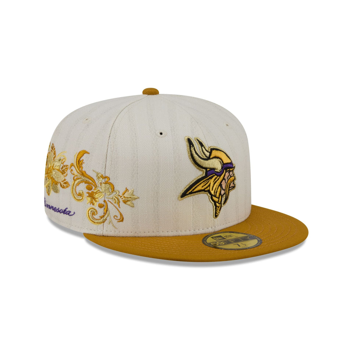 Minnesota Vikings Chrome Herringbone 59FIFTY Fitted Hat