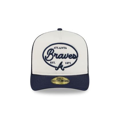 Atlanta Braves Chrome 59FIFTY Fitted Trucker Hat