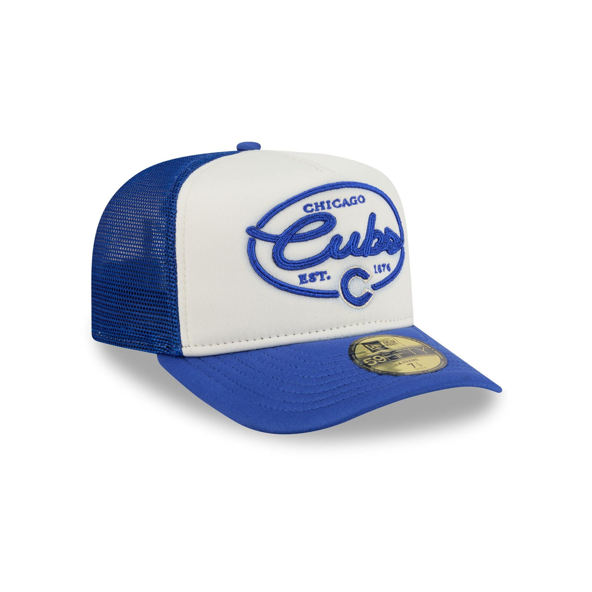 Chicago Cubs Chrome 59FIFTY Fitted Trucker Hat