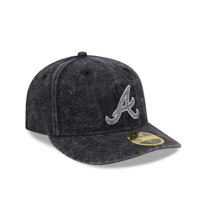 Atlanta Braves Black Denim Low Profile 59FIFTY Fitted Hat