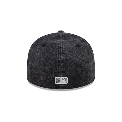 Atlanta Braves Black Denim Low Profile 59FIFTY Fitted Hat