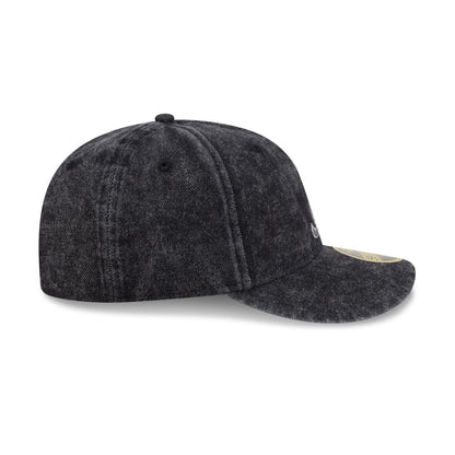 Atlanta Braves Black Denim Low Profile 59FIFTY Fitted Hat