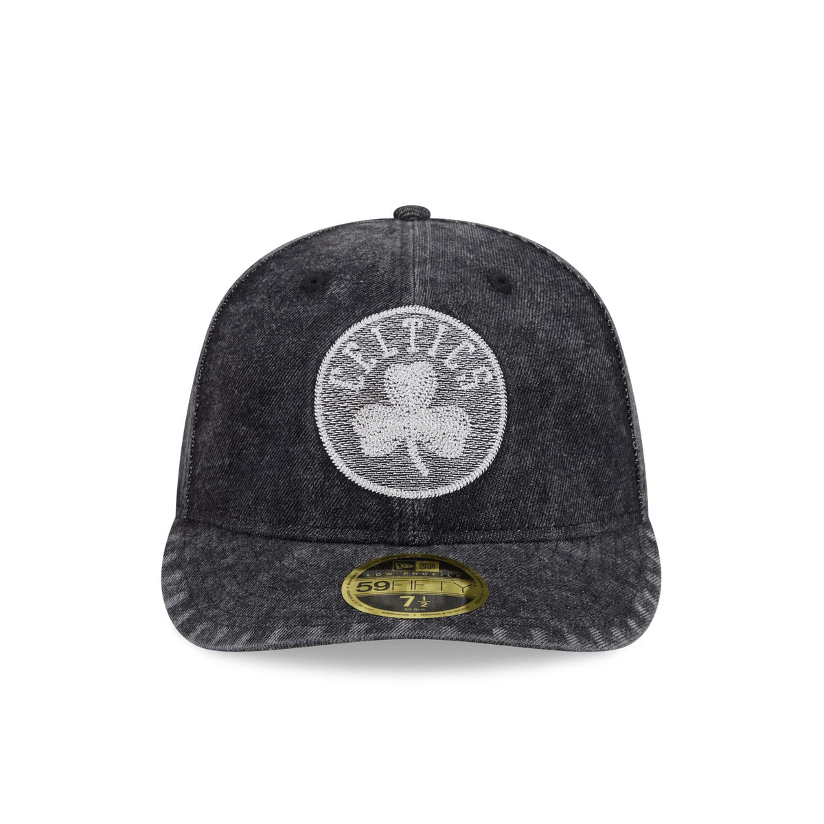 Boston Celtics Black Denim Low Profile 59FIFTY Fitted Hat