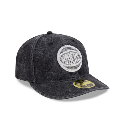 New York Knicks Black Denim Low Profile 59FIFTY Fitted Hat